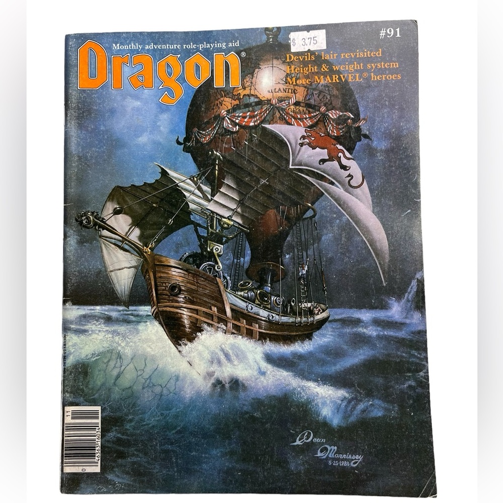 Dragon Magazine | Monthly Adventure Role-Playing Aid | November 1984 #91